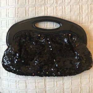 Black Sequin Clutch